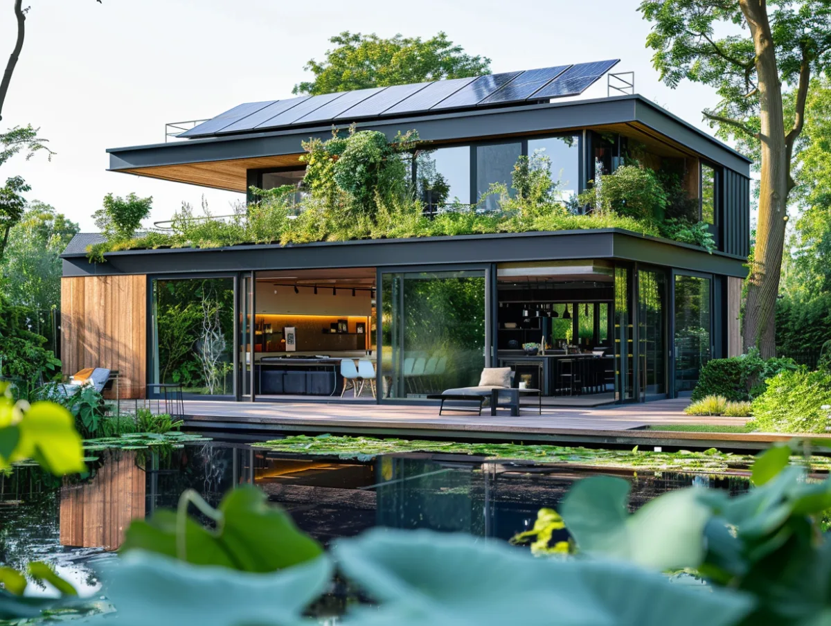 Construction écologique alliant performance environnementale et confort des occupants