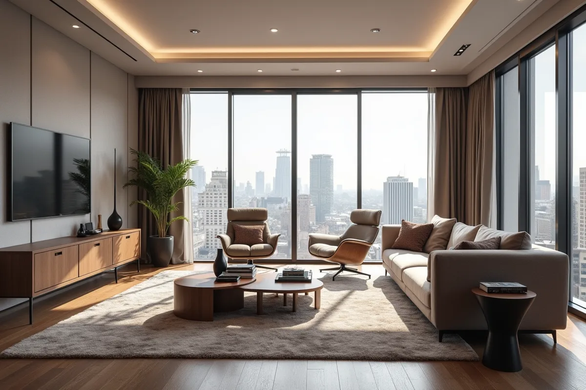 Quartier animé de Londres avec appartements modernes et traditionnels
