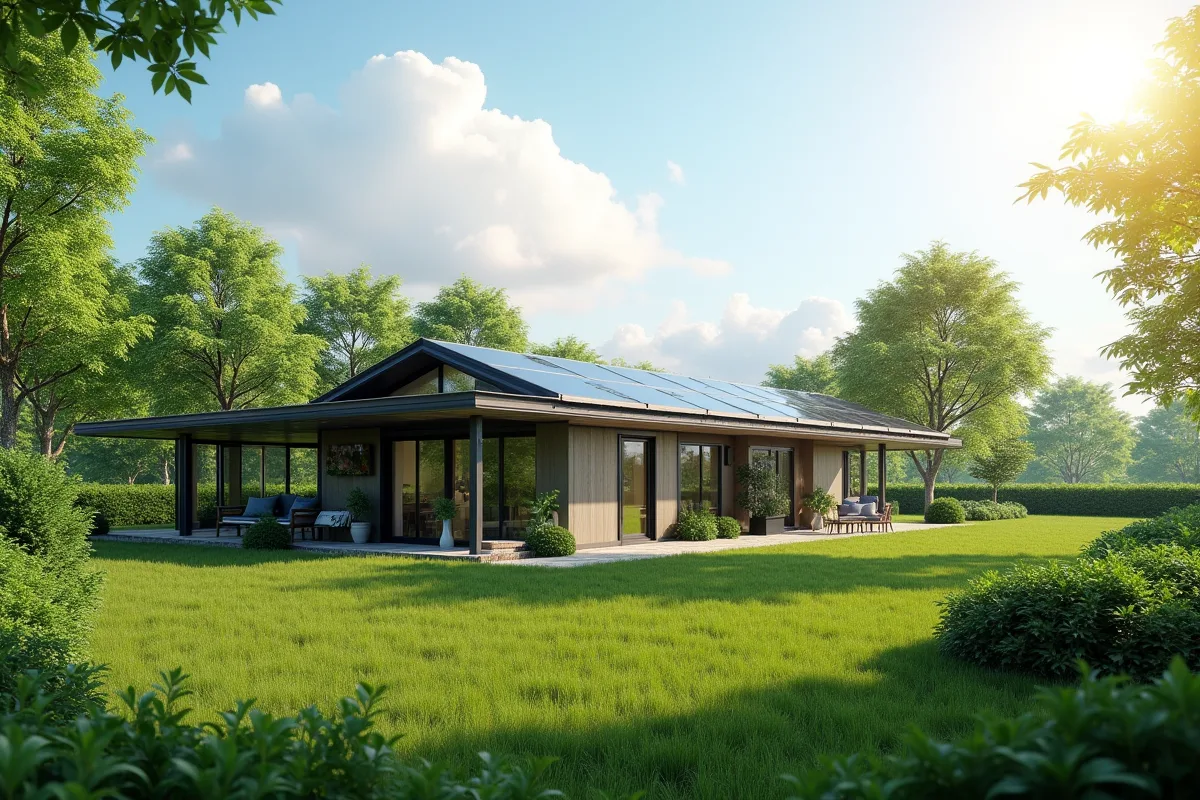 Maison modulaire moderne avec design innovant et matériaux durables