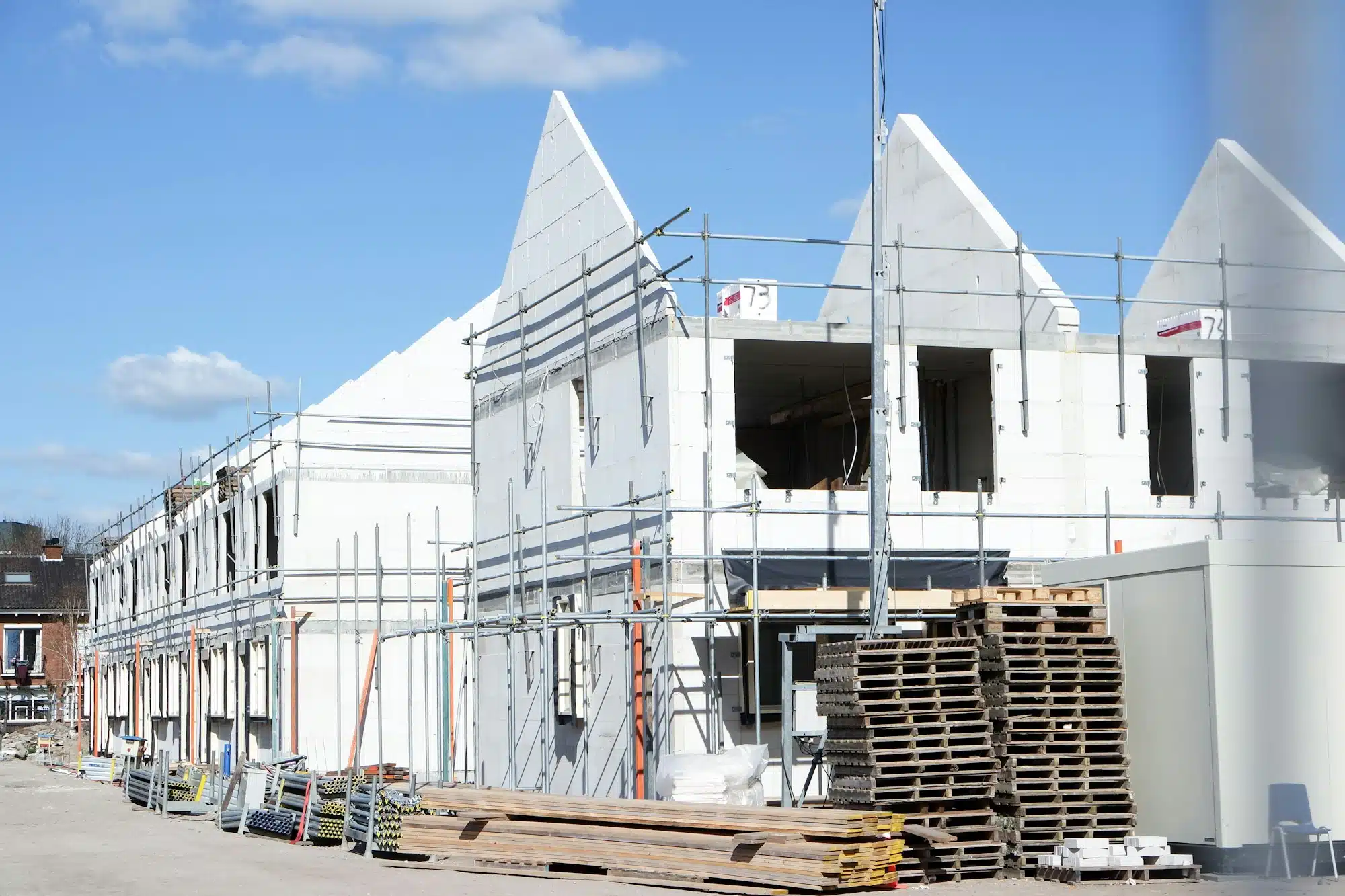 chantier de construction de maisons sur mesure dans le Nord