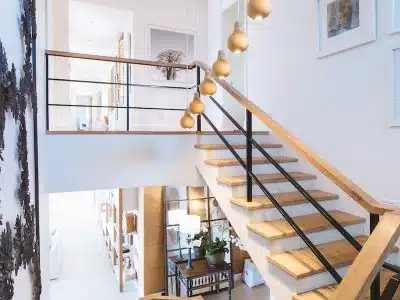 brown staircase